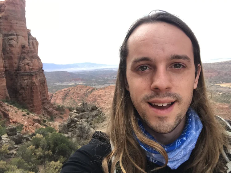 Jackson hiking in Sedona